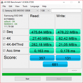 Gigabyte Z270N Gaming 5 alaplap SSD Teszt