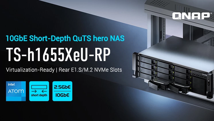 a-qnap-bejelenti-a-ts-h1655xeu-rp-t-3u-rovid-melysegu-10-gbe-s-zfs-nas-nagy-teljesitmenyu-tarhelyhez-es-virtualizalashoz